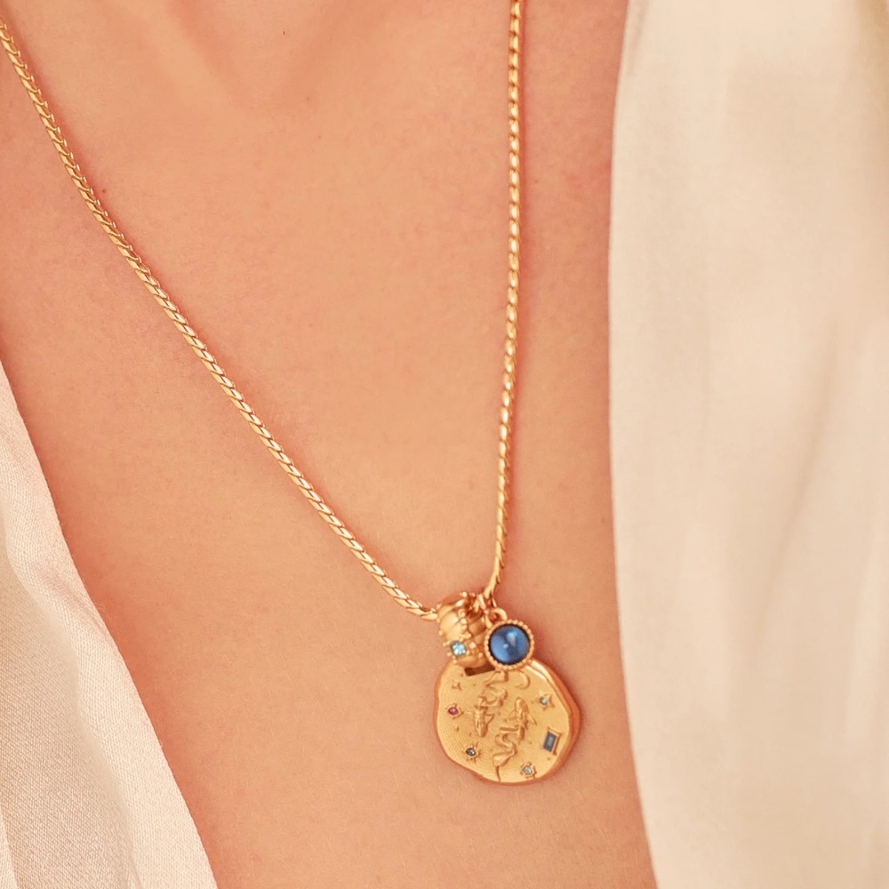 Astro Zodiac Necklace- Pisces